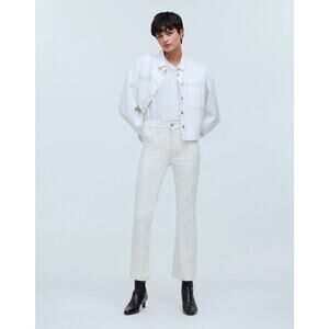 Madewell Petite Kick Out Crop Jeans Vintage‎ Canvas 31P Flare Stretch NN731